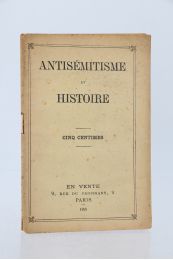 NAQUET : Antisémitisme et histoire - Edition Originale - Edition-Originale.com