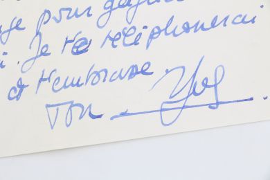 NAVARRE : Lettre autographe datée et signée à un ami prénommé Fred : 