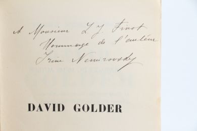 NEMIROVSKY : David Golder - Autographe, Edition Originale - Edition-Originale.com