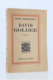 NEMIROVSKY : David Golder - Autographe, Edition Originale - Edition-Originale.com