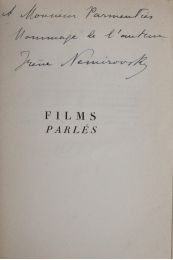 NEMIROVSKY : Films parlés - Signiert, Erste Ausgabe - Edition-Originale.com