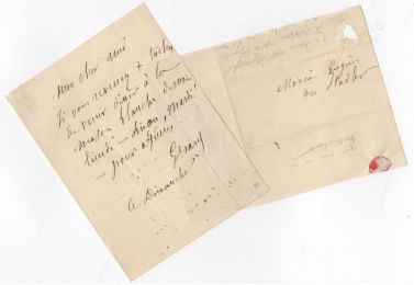 NERVAL : Billet autographe signé de Gérard de Nerval adressé à Eugène de Stadler - Signed book, First edition - Edition-Originale.com