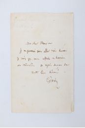 NERVAL : Billet autographe signé de Gérard de Nerval adressé à Georges Guénot-Lecointe - Signed book, First edition - Edition-Originale.com