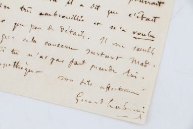 NERVAL : Lettre autographe signée de Gérard de Nerval adressée à son père le Dr Labrunie - Signed book, First edition - Edition-Originale.com