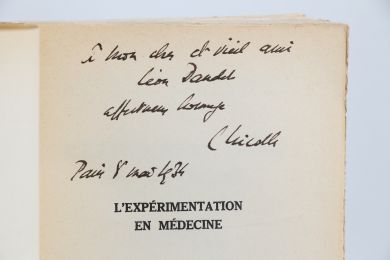 NICOLLE : L'expérimentation en médecine - Libro autografato, Prima edizione - Edition-Originale.com