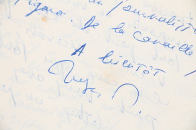 NIMIER : Lettre autographe signée à Jacques Chardonne concernant ses lectures de vacances : 