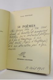 NOUVEAU : 58 poèmes - Autographe, Edition Originale - Edition-Originale.com