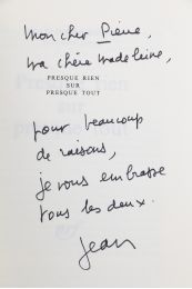 ORMESSON : Presque rien sur presque tout - Signed book, First edition - Edition-Originale.com