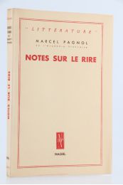 PAGNOL : Notes sur le rire - Prima edizione - Edition-Originale.com