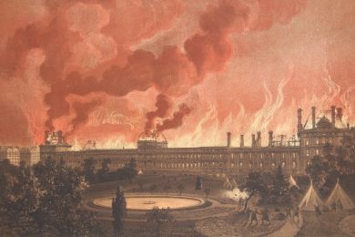 Palais des Tuileries - Paris et ses ruines, Lithographie originale - Edition Originale - Edition-Originale.com