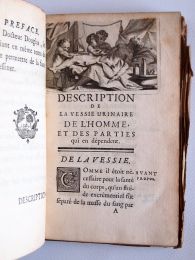 PARSONS : Description de la vessie urinaire de l'homme, et des parties qui en dépendent - First edition - Edition-Originale.com