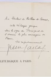 PASCAL : Odes liturgique à Paris, citadelle des justes, arche de paix, capitale du roy aimé - Autographe, Edition Originale - Edition-Originale.com