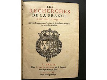 PASQUIER : Les recherches de la France - Prima edizione - Edition-Originale.com