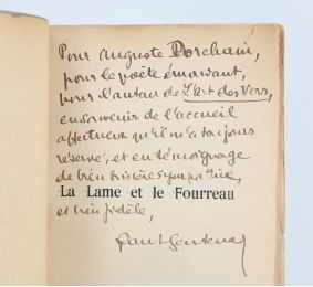 PAUL-SENTENAC : La lame et le fourreau - Signiert, Erste Ausgabe - Edition-Originale.com
