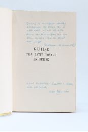 PAULHAN : Guide d'un petit voyage en Suisse - Autographe, Edition Originale - Edition-Originale.com