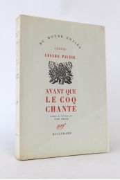 PAVESE : Avant que le coq chante - First edition - Edition-Originale.com