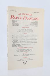 PAZ : La N.R.F. N°102 du 1er Juin 1961 - Prima edizione - Edition-Originale.com