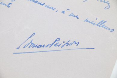 PEISSON : Lettre autographe datée et signée à Noël B. de La Mort qui souhaite le rencontrer : 