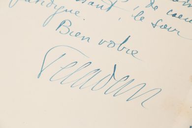 PELADAN : Lettre autographe signée adressée à Marius Richard lui recommandant une pièce pour enrichir sa programmation à l'amphithéâtre de Nîmes dont il s'occupe : 