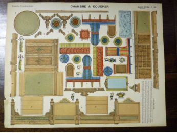 Grandes constructions :Chambre à coucher. Imagerie d'Épinal Pellerin n°192 - Prima edizione - Edition-Originale.com