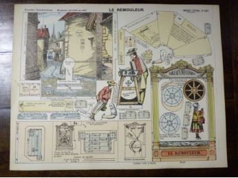 Grandes constructions : Le Rémouleur. Imagerie d'Épinal Pellerin n°537 - Prima edizione - Edition-Originale.com