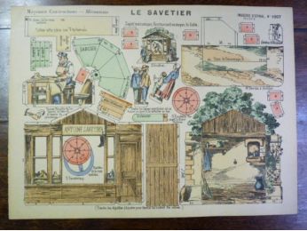 Moyennes constructions : Le Savetier. Imagerie d'Épinal Pellerin n°1007.  - First edition - Edition-Originale.com