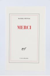 PENNAC : Merci - First edition - Edition-Originale.com