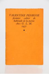 PENROSE : Premier cahier de habitude de la poésie - Erste Ausgabe - Edition-Originale.com