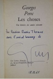 PEREC : Les choses - Libro autografato - Edition-Originale.com