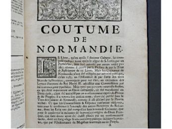 PESNELLE : Coutume de Normandie - Edition-Originale.com