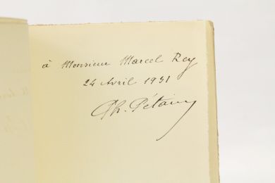 PETAIN : Discours de réception de M. le maréchal Pétain à l'Académie Française et réponse de M. Paul Valéry - Signed book, First edition - Edition-Originale.com