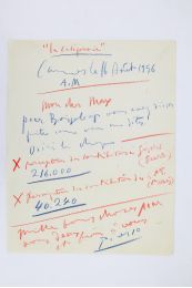 PICASSO : Lettre autographe bleue et rouge signée adressée à Max Pellequer - Signed book, First edition - Edition-Originale.com