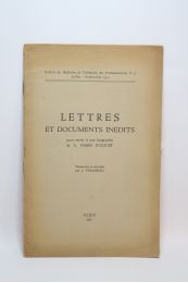 PINASSEAU : Lettres et documents inédits pour servir à une biographie de A. Fabre d'Olivet - Edition Originale - Edition-Originale.com