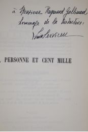 PIRANDELLO : Un personne et cent mille - Signiert, Erste Ausgabe - Edition-Originale.com