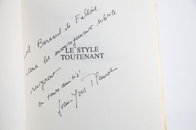 PLANCOT : Le Style Toutenant - Signed book, First edition - Edition-Originale.com