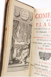 PLAUTE : Comédies de Plaute, traduites en françois par mademoiselle Le Fevre... - Edition-Originale.com
