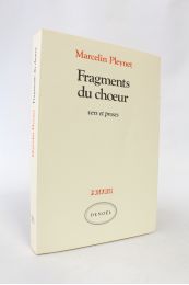 PLEYNET : Fragments du choeur - Autographe, Edition Originale - Edition-Originale.com