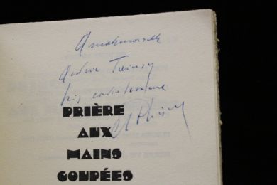 PLISNIER : Prière aux mains coupées - Autographe, Edition Originale - Edition-Originale.com