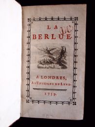 POINSINET DE SIVRY : La Berlue - Edition Originale - Edition-Originale.com