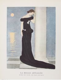 POIRET : La Belle Affligée. Robe du soir, de Paul Poiret (pl.59, La Gazette du Bon ton, 1922 n°8) - Erste Ausgabe - Edition-Originale.com