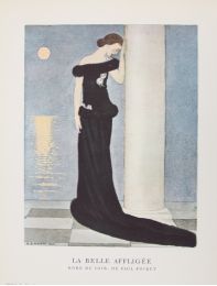 POIRET : La Belle Affligée. Robe du soir, de Paul Poiret (pl.59, La Gazette du Bon ton, 1922 n°8) - Edition Originale - Edition-Originale.com