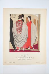 POIRET : La Glace ou Un coup d'oeil en passant. Manteau du soir, de Paul Poiret (pl.47, La Gazette du Bon ton, 1922 n°6) - Prima edizione - Edition-Originale.com