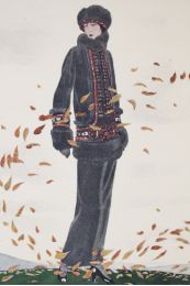 POIRET : La Ronde des feuilles. Tailleur trois pièces, de Paul Poiret (pl.14, La Gazette du Bon ton, 1923 n°3) - Edition Originale - Edition-Originale.com