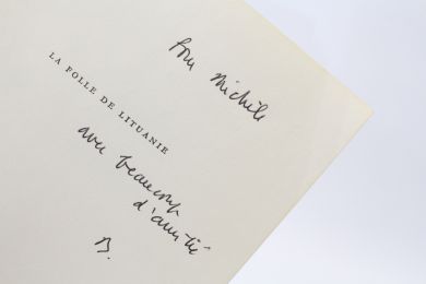POIROT-DELPECH : La folle de Lituanie - Autographe, Edition Originale - Edition-Originale.com