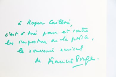 PONGE : La Fabrique du Pré - Autographe, Edition Originale - Edition-Originale.com