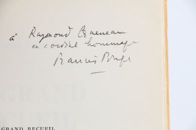 PONGE : Le grand recueil : Lyres. - Méthodes. - Pièces - Signed book, First edition - Edition-Originale.com