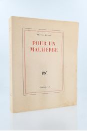 PONGE : Pour un Malherbe - Prima edizione - Edition-Originale.com
