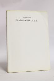 PONS : Mademoiselle B. - Erste Ausgabe - Edition-Originale.com