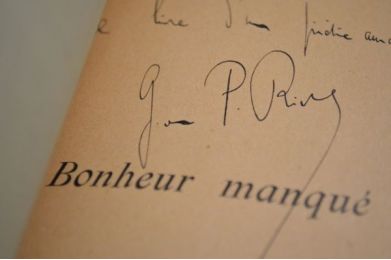 PORTO-RICHE : Les Malefilâtre. - Bonheur manqué. - Quelques vers d'autrefois - First edition - Edition-Originale.com