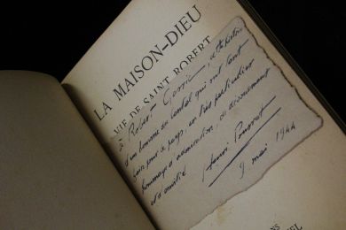 POURRAT : La Maison-Dieu, vie de Saint-Robert - Autographe, Edition Originale - Edition-Originale.com